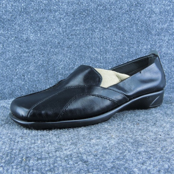 Aerosoles‎ Citron Women Loafer Shoes Black Synthetic Slip On Size 8 Medium - Picture 1 of 9